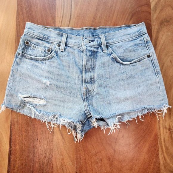Levi's 501 High Rise Jean Shorts - Picture 2 of 8